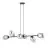 Emibig Pendant Pandora Steel Black | Suitable for 6x E14 - Max 10W