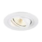 SLV New Tria 75 Spot Aluminium White Round 8.3W 750lm 38D - 930 Warm White | Cutout 75mm -  Best Colour Rendering - Dimmable 